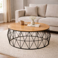 Nexus Wire Coffee Table | Round Modern Wire Base Table