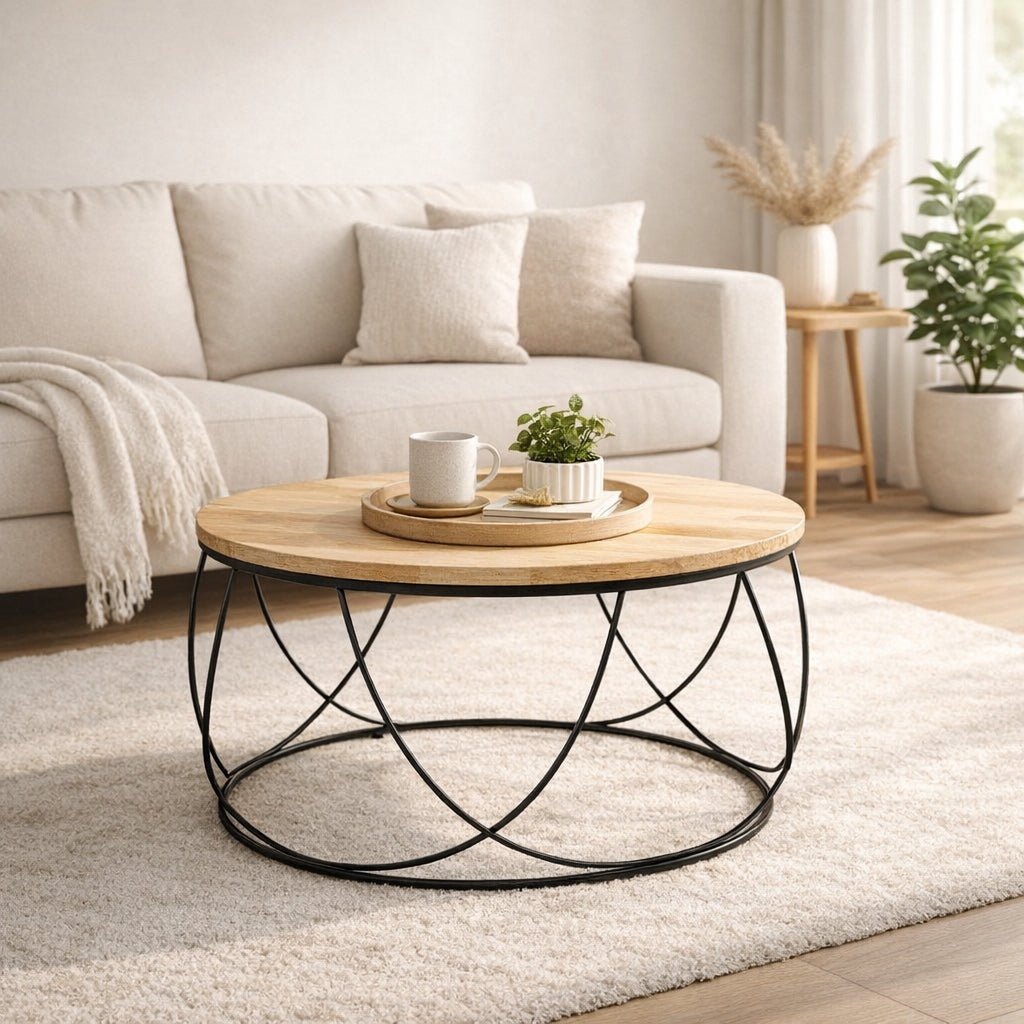 Orbit Ring Coffee Table | Round Modern Ring Base Table