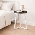 Luna Side Table (Solid Wood/Marble Laminate)