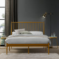 Vera Metal Queen Bed Frame (Gold)
