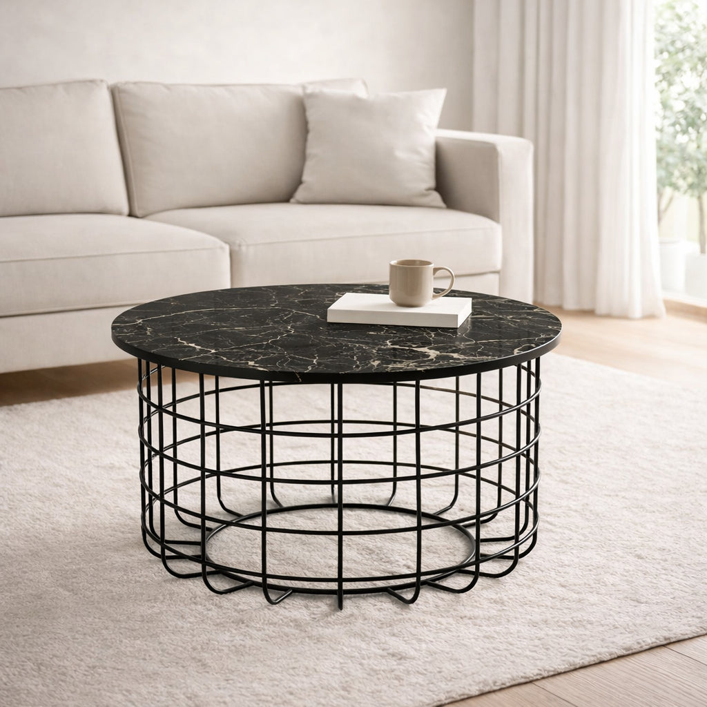 Grid Coffee Table | Modern Steel Frame Coffee Table