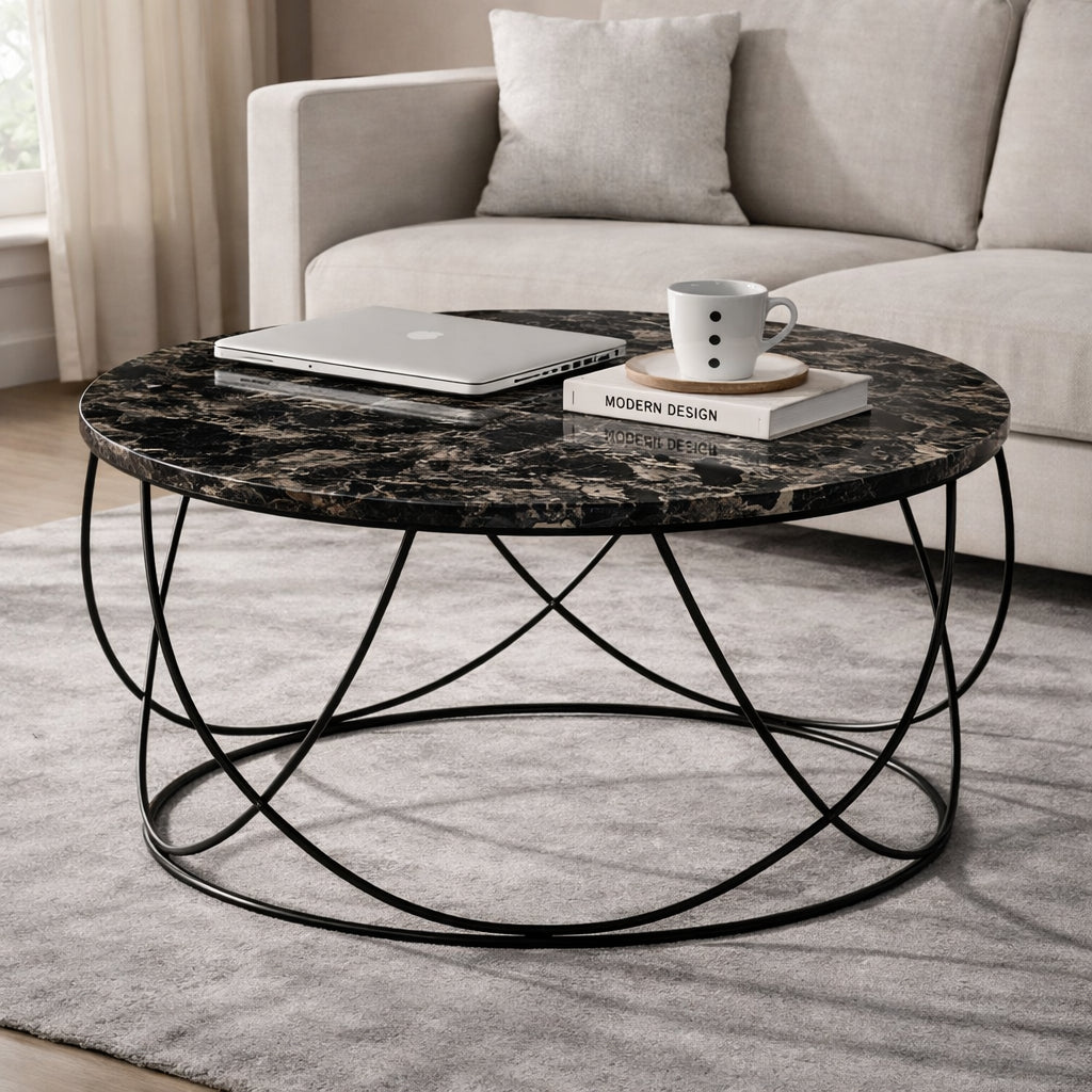 Orbit Ring Coffee Table | Round Modern Ring Base Table