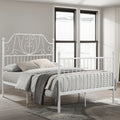 Amara Metal Bed Frame (White) | Queen & King