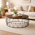 Nexus Wire Coffee Table | Round Modern Wire Base Table