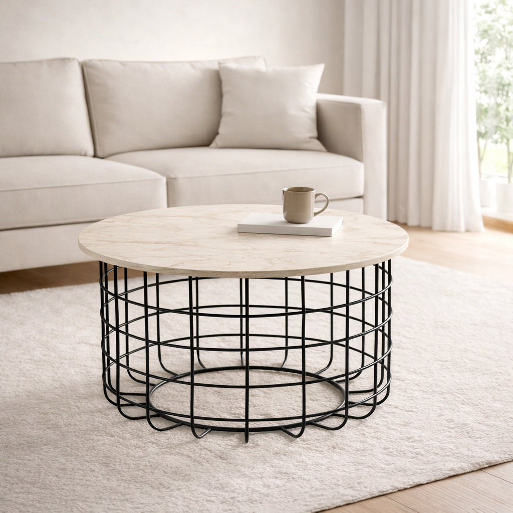 Grid Coffee Table | Modern Steel Frame Coffee Table