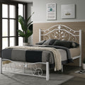 Liva Bed Frame- Queen/King (White/Texture Black)