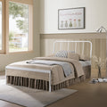 Mita Metal King Bed Frame (White)
