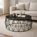 Nexus Wire Coffee Table | Round Modern Wire Base Table
