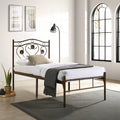 Bloom Rose Metal Bed Frame (Copper)