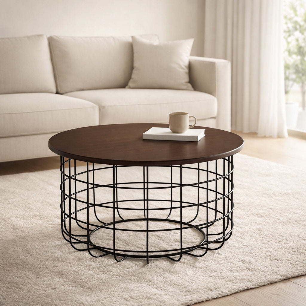 Grid Coffee Table | Modern Steel Frame Coffee Table