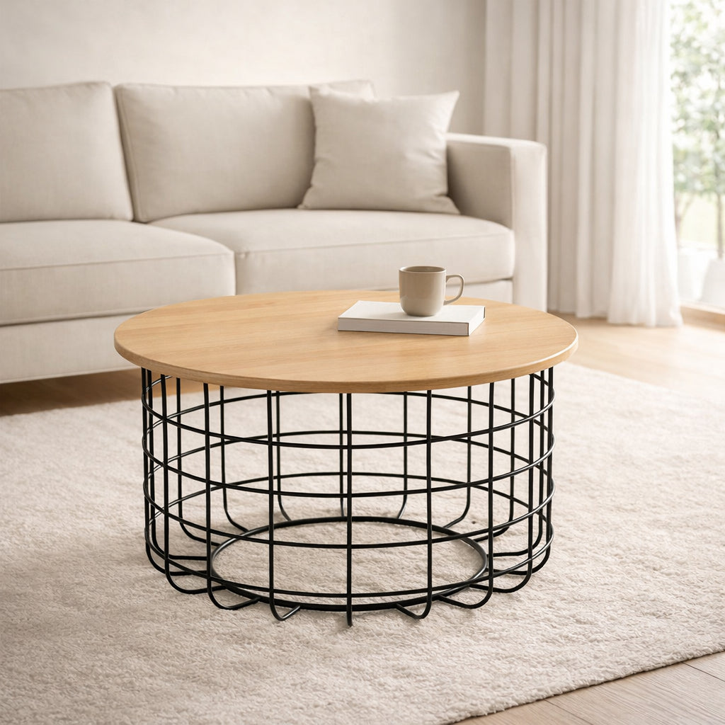 Grid Coffee Table | Modern Steel Frame Coffee Table